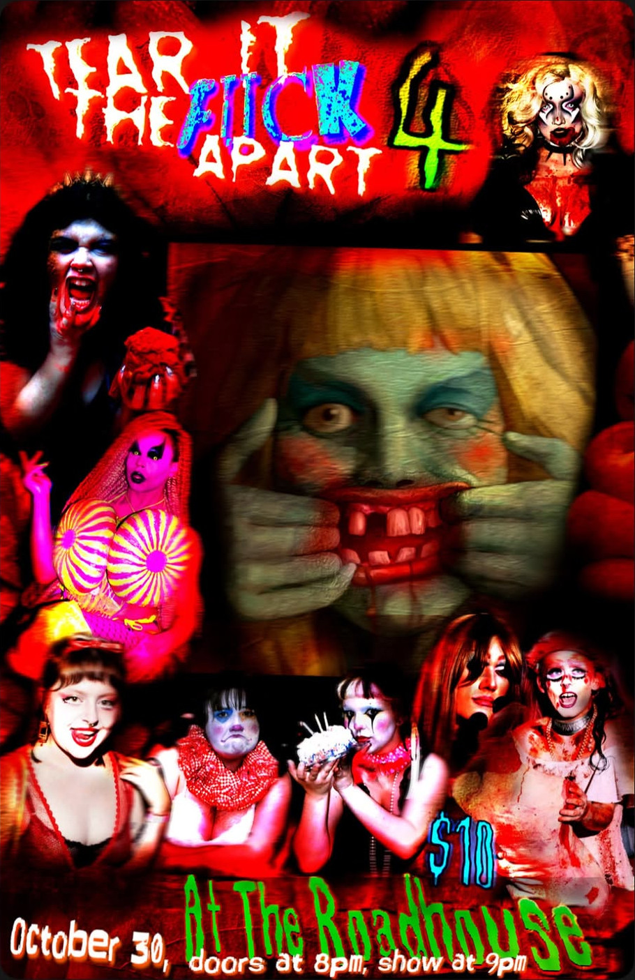 CARA PISS PRESENTS: TEAR IT THE F**K APART 4 Flyer
